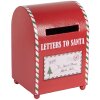 Clayre & Eef 6Y5800 Skrzynka na listy 14x13x19 cm Czerwono-Biała