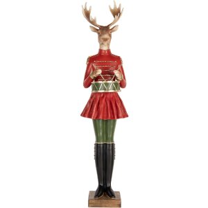 Clayre & Eef Dekoracja Renifer 23x19x77 cm