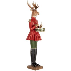 Clayre & Eef Dekoracja Renifer 23x19x77 cm