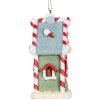 Clayre & Eef Domek Dekoracyjny 6x4x8 cm Zielono-Biały