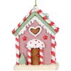 Clayre & Eef 6PR5325 Dekoracja Wisząca Domek 6x4x8 cm