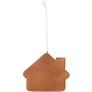 Clayre & Eef Dekoracja Wisząca Dom 9x1x8 cm Biała