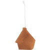 Clayre & Eef Dekoracja Wisząca Domek 9x1x10 cm Biało-Brązowy