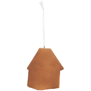 Clayre & Eef Dekoracja Wisząca Dom Biała 9x1x10 cm
