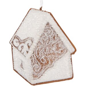 Clayre & Eef Domek 9x1x10 cm – Biało-Brązowa...