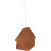 Clayre & Eef 6PR5341 Zawieszka Domek Niebiesko-Różowy 9x1x10 cm