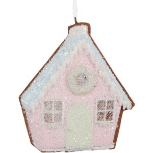 Clayre & Eef 6PR5342 Zawieszka Domek 9x1x10 cm...