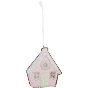 Clayre & Eef 6PR5342 Zawieszka Domek 9x1x10 cm...