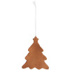 Clayre & Eef 6PR5343 Dekoracja Wisząca na Choinkę 9x1x10 cm Biało-Brązowa