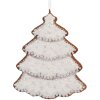 Clayre & Eef 6PR5345 Dekoracja Wisząca na Choinkę 9x1x10 cm