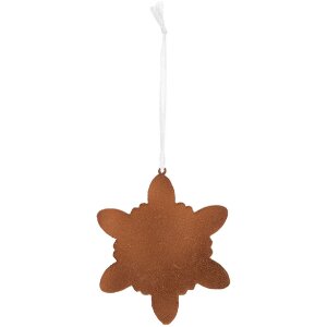 Clayre & Eef 6PR5352 Dekoracja Wisząca Płatek Śniegu 9x1x10 cm