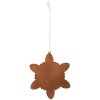Clayre & Eef 6PR5352 Dekoracja Wisząca Płatek Śniegu 9x1x10 cm