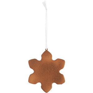 Clayre & Eef 6PR5353 Dekoracja Wisząca Śnieżynka 9x1x10 cm Biała