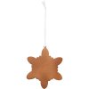 Clayre & Eef 6PR5355 Dekoracja Wisząca Śnieżynka 9x1x10 cm
