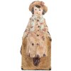 Clayre & Eef Podpórki do Książek 2 Szt. 19x10x22 cm Brązowo-Niebieskie