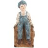 Clayre & Eef Podpórki do Książek 2 Szt. 19x10x22 cm Brązowo-Niebieskie