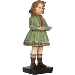 Clayre & Eef 6PR5557 Dekoracja Dziecięca 9x8x21 cm Zielono-Beżowa