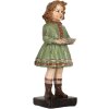 Clayre & Eef 6PR5557 Dekoracja Dziecięca 9x8x21 cm Zielono-Beżowa