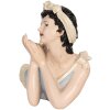 Clayre & Eef Dekoracja Kobieta 26x12x9 cm Beżowo-Niebieska