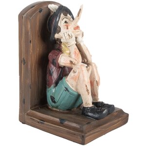 Clayre & Eef Podpórki do Książek 2 Sztuki Brąz/Beż 24x11x17 cm