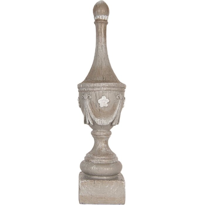 Clayre & Eef 6PR5584 Dekoracja Ornament Szary 11x43 cm