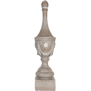 Clayre & Eef 6PR5584 Dekoracja Ornament Szary 11x43 cm