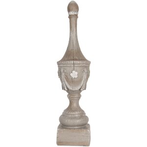 Clayre & Eef 6PR5584 Dekoracja Ornament Szary 11x43 cm