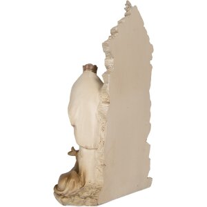 Clayre & Eef Kompozycja Świąteczna 24x8x27 cm Beżowo-Biała