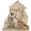 Clayre & Eef Kompozycja Świąteczna 24x8x27 cm Beżowo-Biała