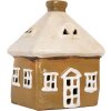 Clayre & Eef Dekoracja Dom 12x9x14 cm Brązowo-Beżowa