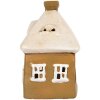 Clayre & Eef Dekoracja Dom 12x9x14 cm Brązowo-Beżowa
