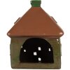 Clayre & Eef Domek Dekoracyjny 12x9x14 cm Zielono-Brązowy