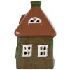 Clayre & Eef Domek Dekoracyjny 12x9x14 cm Zielono-Brązowy