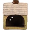 Clayre & Eef Dom Dekoracyjny 8x7x10 cm Zielono-Beżowy