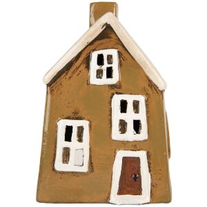 Clayre & Eef Dekoracja Dom 12x8x18 cm Brąz Beżowy