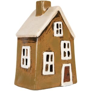 Clayre & Eef Dekoracja Dom 12x8x18 cm Brąz Beżowy