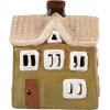 Clayre & Eef Domek Dekoracyjny 11x7x13 cm Zielono-Beżowy