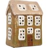 Clayre & Eef Dom Dekoracyjny 10x7x14 cm Zielono-Beżowy