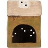 Clayre & Eef Dom Dekoracyjny 10x7x14 cm Zielono-Beżowy