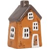 Clayre & Eef Dom 9x7x13 cm Pomarańczowo-Szary