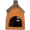 Clayre & Eef Dom 9x7x13 cm Pomarańczowo-Szary