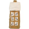 Clayre & Eef 6CE2194 Domek Dekoracyjny 12x8x19 cm Brązowo-Beżowy