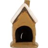 Clayre & Eef Domek Dekoracyjny 10x10x16 cm Brązowo-Beżowy