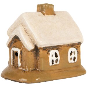 Clayre & Eef 6CE2198 Dekoracja Dom 9x7x9 cm Brązowo-Beżowy