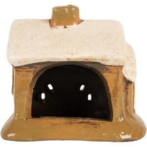 Clayre & Eef 6CE2198 Dekoracja Dom 9x7x9 cm Brązowo-Beżowy