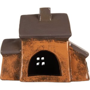 Clayre & Eef Dekoracja Dom 20x11x16 cm Pomarańczowo-Szara