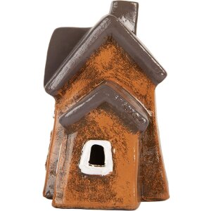 Clayre & Eef Dekoracja Dom 20x11x16 cm Pomarańczowo-Szara