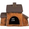 Clayre & Eef Dekoracja Dom 20x11x16 cm Pomarańczowo-Szara