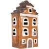 Clayre & Eef Dekoracja Dom 13x10x24 cm Szaro-Pomarańczowy