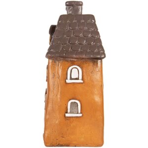Clayre & Eef Dom Dekoracyjny 23x17x37 cm Pomarańczowo-Szary